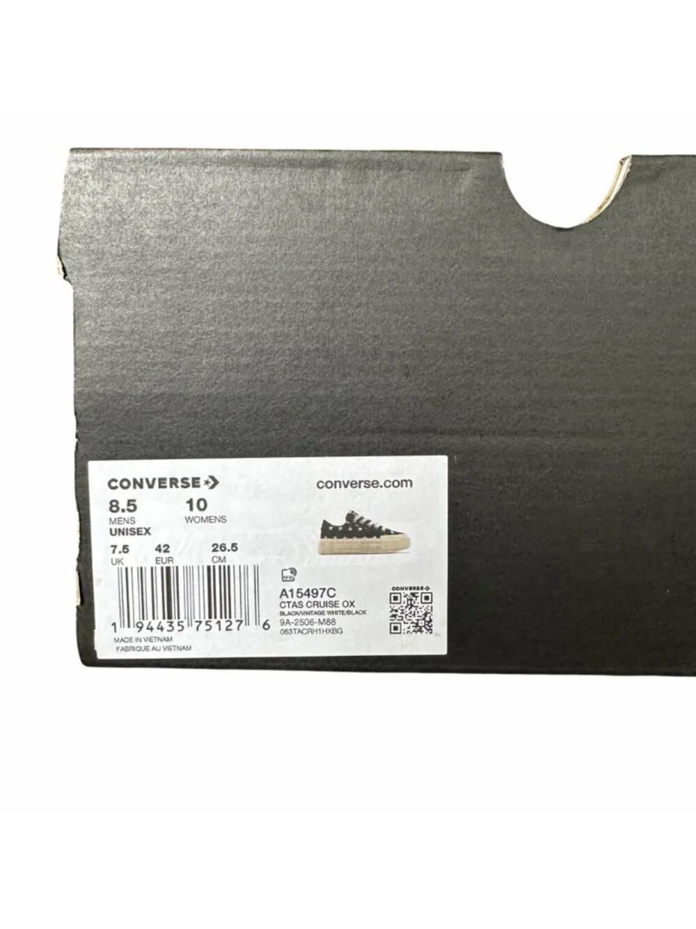 ⭐Converse Chuck Taylor Cruise Stars Platform 10 Womens Shoes Black Beige A15497C